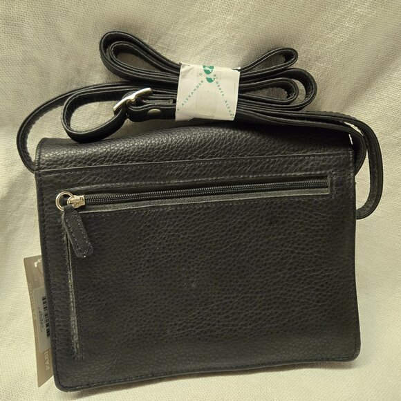 NWT Derek Alexander Classic Small Flap Organizer - Black - Picture 2 of 11